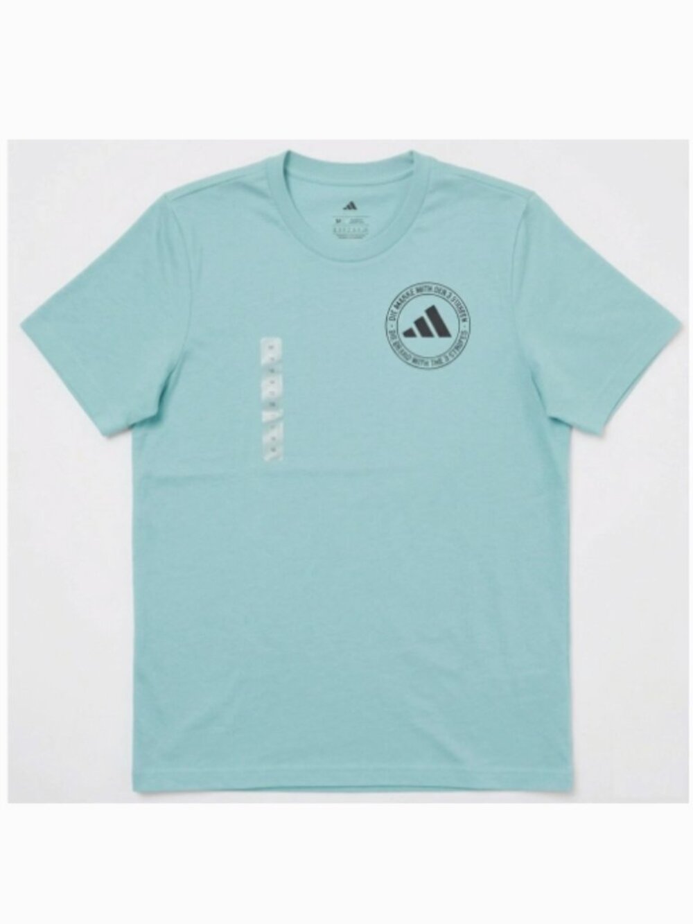 adidas Collegiate Tee Mens Cotton Shirt Mint Green size Medium
